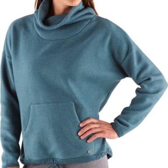 Carve Designs Rowayton Colorblock Cowl Neck Sweatshirt XS - Picture 1 of 9